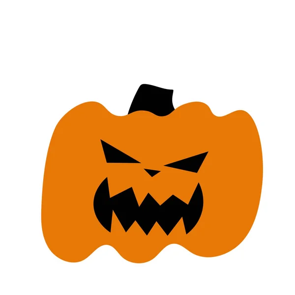 Podzimní Halloween Strašidelná Dýně Období Sklizně Rekreační Karta — Stockový vektor