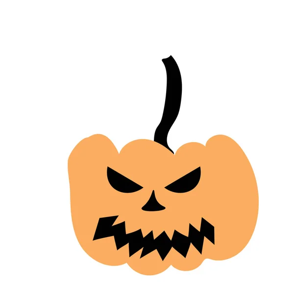 Podzimní Halloween Strašidelná Dýně Období Sklizně Rekreační Karta — Stockový vektor