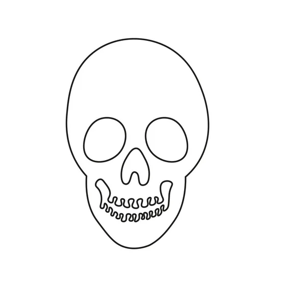 Хеллоуїн Страшні Кістки Скелет — стоковий вектор