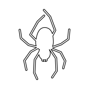 Kara cadılar bayramı korkunç siluet örümceğini yazdır