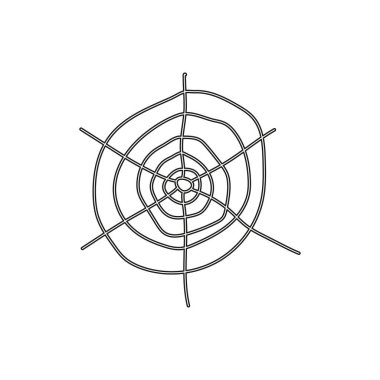 Ağ tasarımı için soyut örümcek ağı. Grunge dokusu.