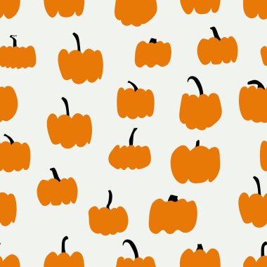 Sonbahar balkabakları. Sonbahar, Cadılar Bayramı, Şükran Günü, tatiller, kumaş ve tekstil için mükemmel. Kusursuz tekrarlama kumaşı.