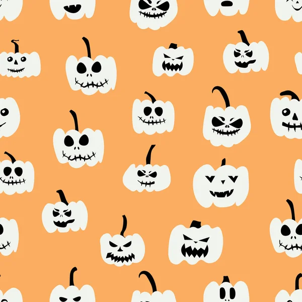 Őszi Tök Tökéletes Ősszel Halloweenkor Hálaadáskor Ünnepnapokon Szövet Textil Zökkenőmentes — Stock Vector