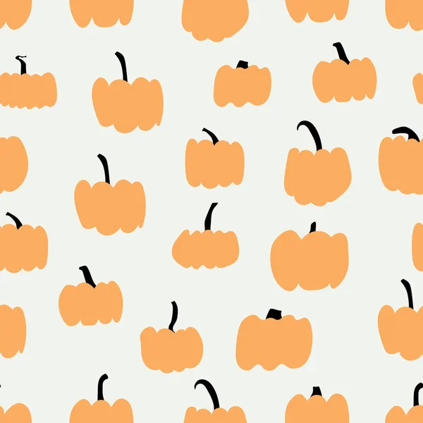 Podzimní Dýně Ideální Pro Podzim Halloween Díkůvzdání Svátky Tkaniny Textil — Stockový vektor
