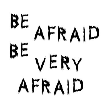 Cadılar Bayramı posteri, tebrik kartı, baskı ya da afiş için el çizimi mektuplar. Beyaz arkaplanda izole edilmiş vektör tatil illüstrasyonu.