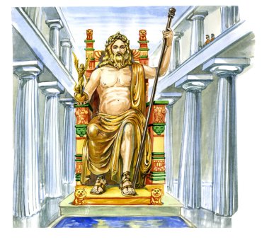 olympia, zeus heykeli