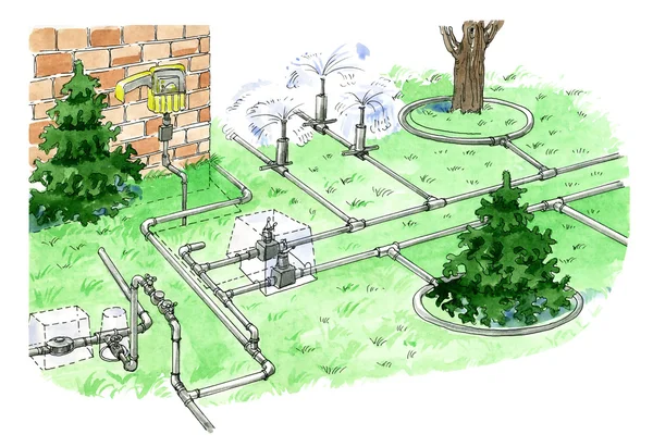 Irrigation system — Stock Photo, Image