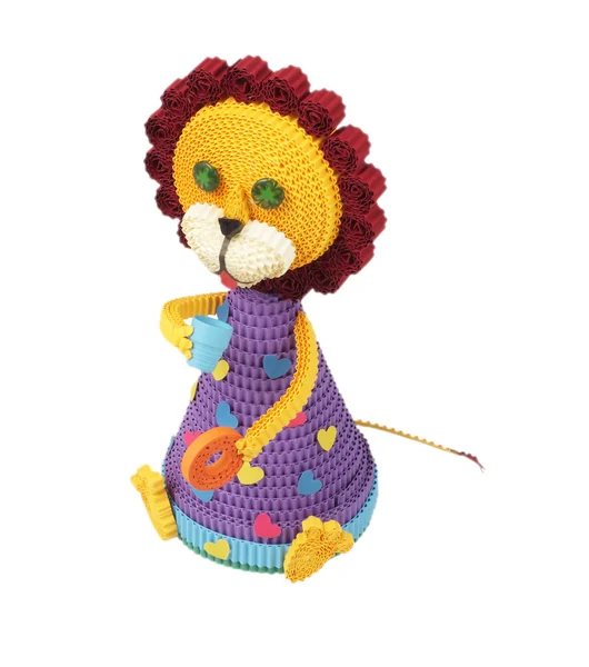 Toy of Quilling. Squirrel — Stock Photo, Image