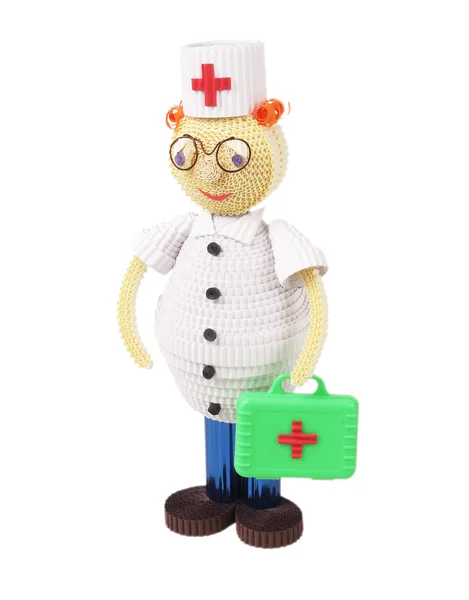 Toy of Quilling. Doctor — Stok fotoğraf