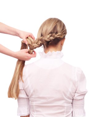 Örgü. Örgü saç bandı