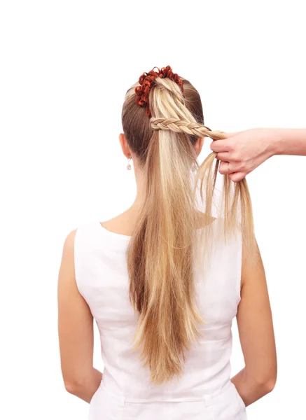 Braiding. A braid flashlight — Stock Photo, Image