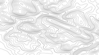 Topografik harita arkaplanı. Şebeke haritası. Sınır çizgilerinin şekli. Vektör illüstrasyonu