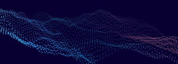 Musique Fond Abstrait Egaliseur Pour Musique Onde Numérique Abstraite Particules — Image vectorielle