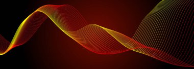 Müzik soyut arka plan. Müzik için dengeleyici. Parçacıkların soyut dijital dalgası. Vektör çizimi. 3d