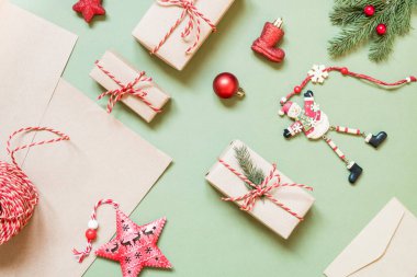 Paketleri için Noel hediyeleri ve aksesuarları..