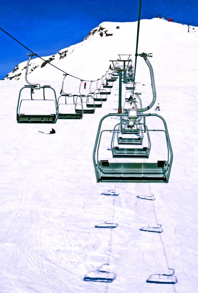 Telesilla Ascensor Una Estación Esquí Austriaca —  Fotos de Stock