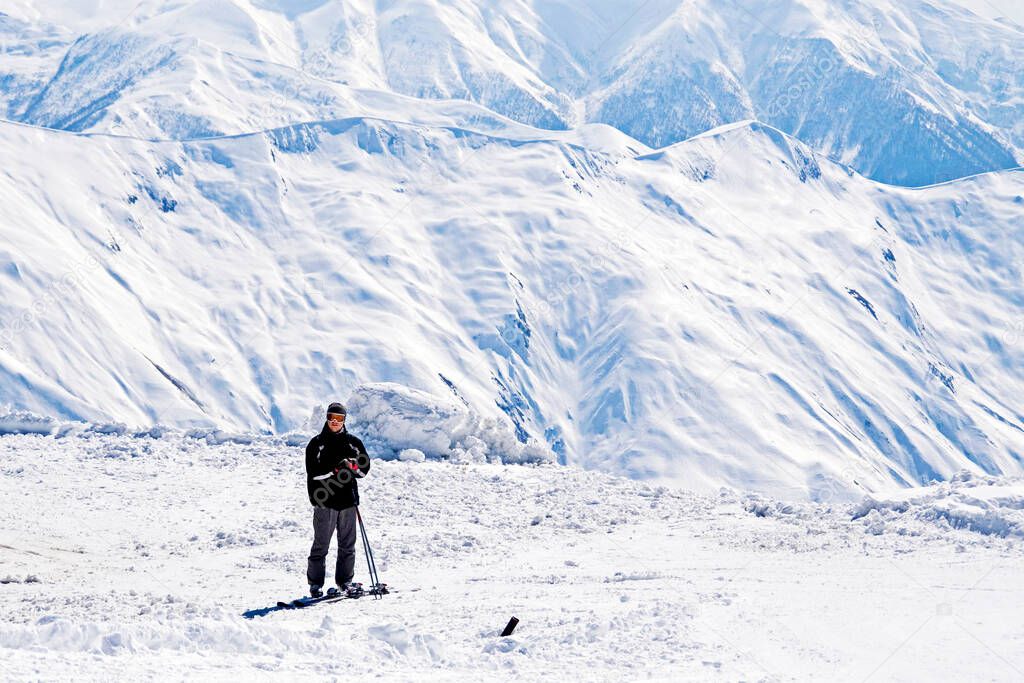 skier in the Alps
