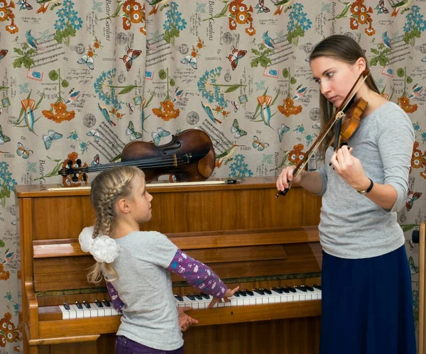 Lección Música Sintonizar Nota Violín —  Fotos de Stock
