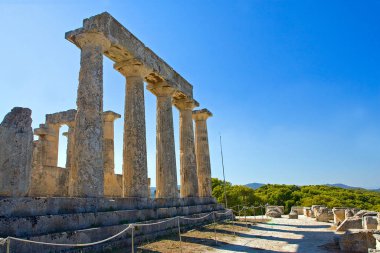 Apolon Tapınağı Yunanistan 'ın Aegina adasında