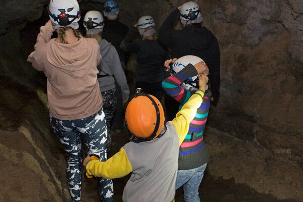 экскурсия с детьми в лавовой пещере на Тенерифе, образование, исследования