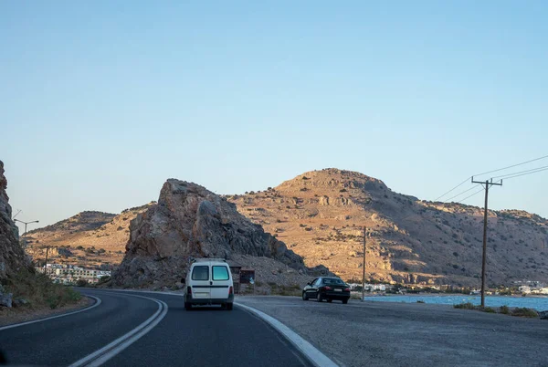 Путешествовать Автомобиле Острову Родос Грек — стоковое фото