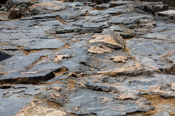 Textuur Oude Stenen Oppervlak Met Zand Backgroun — Stockfoto