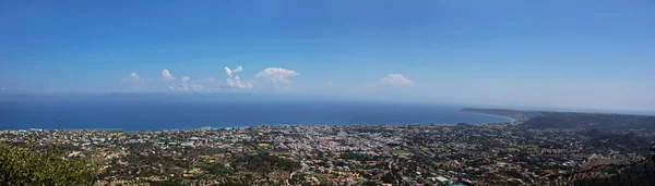 ギリシャのロードス島からの美しいパノラマの風景 水平線 — ストック写真