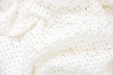 Pamuk örülmüş kumaşın bulanık arkaplanı, yatay