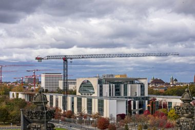 Parlamento penceresinden Berlin 'in görüntüsü. Avrupa 'da seyahat