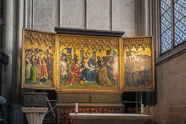 Köln Katedrali 'ndeki Üç Kral veya Köln Patronluk Salonu. Avrupa 'da seyahat