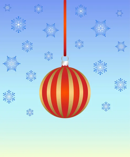 Natal e Ano Novo árvore ramo decoração bola brilhante vidro 3D cópia espaço arte — Fotografia de Stock
