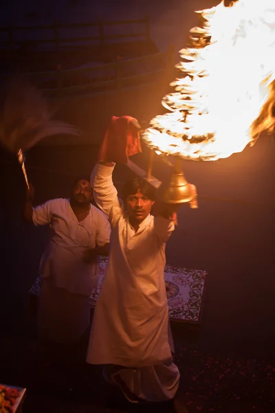 Fire Ceremony at the River Yamuna