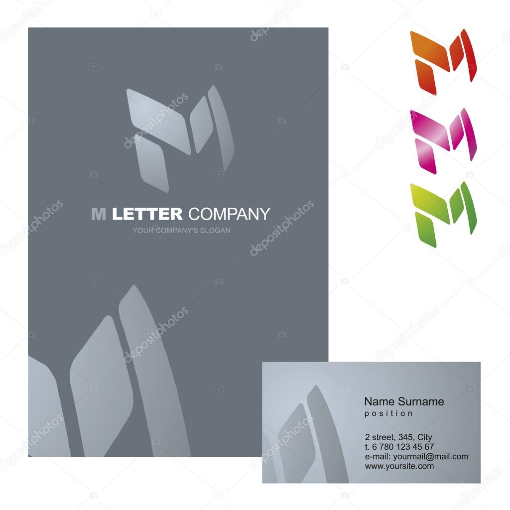 M letter -  vector logo