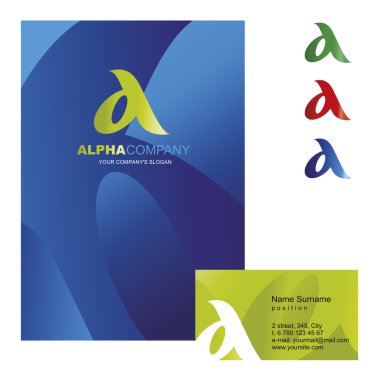 A-letter - logo tasarım konsepti