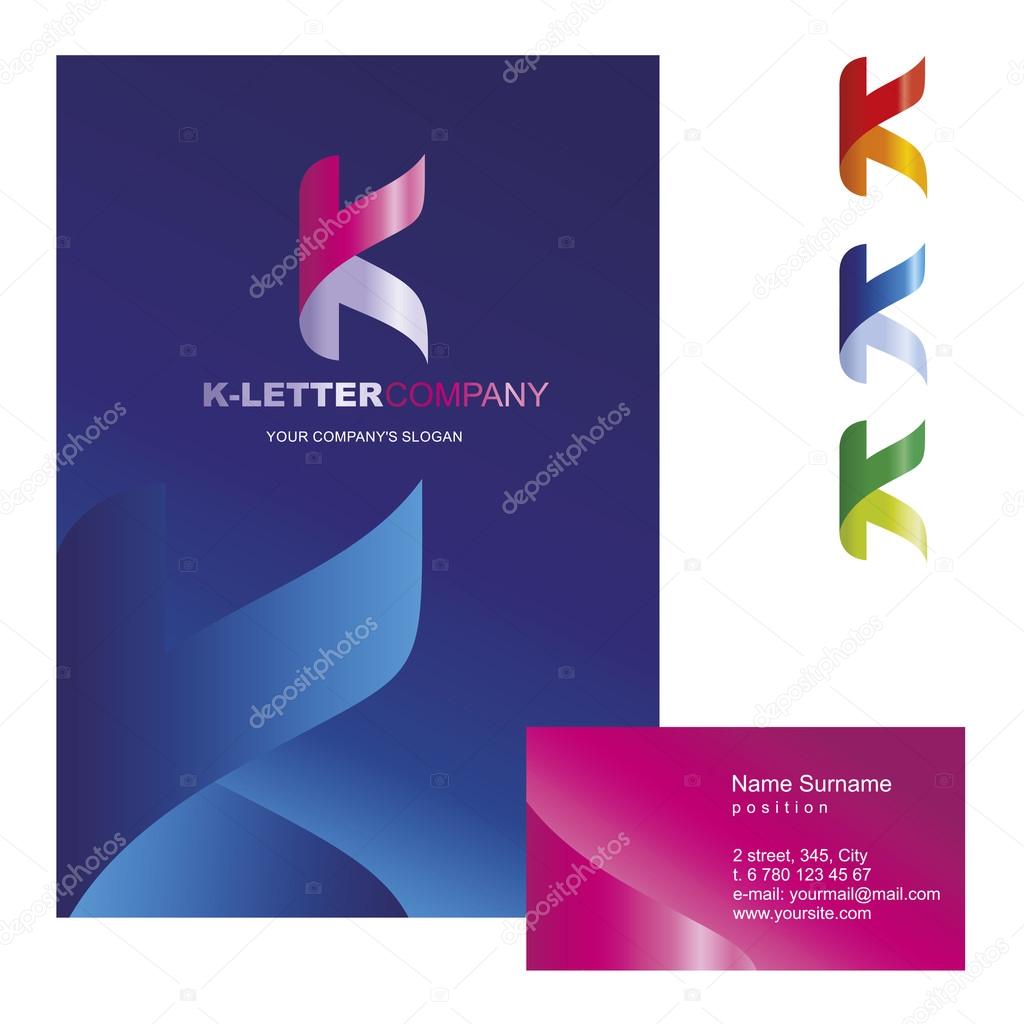 K-letter -  logo design concept