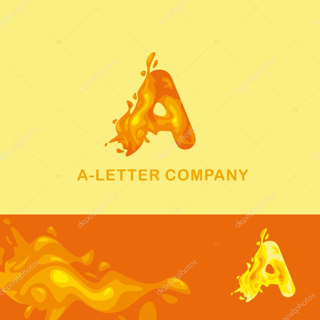 Creative logo for the company: liquid letter A logoletter