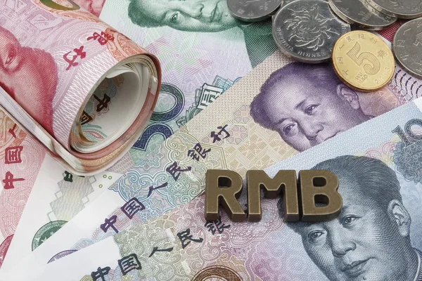 Yuan chinês (CNY / RMB ). — Fotografia de Stock