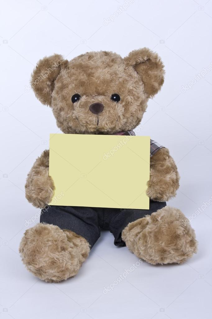 Teddy bear sign
