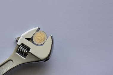 Para İngiliz anahtarıyla kopya alanı.