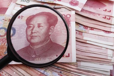 Çin 100 Rmb banknot yakından.