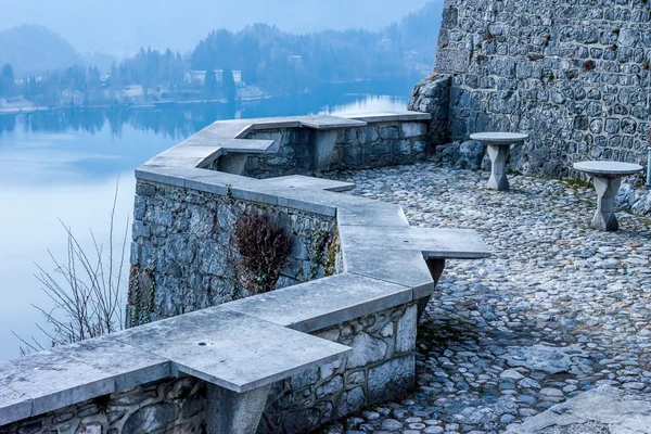 View from the Bled Castlr balcony — Stock Photo, Image