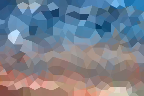 Блакитний і коричневий абстрактний низький полі — стокове фото