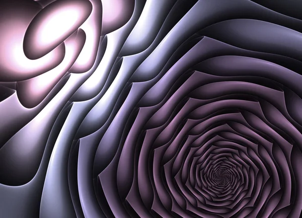 Fond fractal abstrait en forme de fleur — Photo