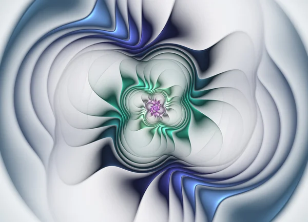 Flor em forma de fundo fractal abstrato — Fotografia de Stock