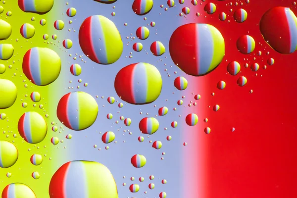 Colorful water drops — Stock Photo, Image