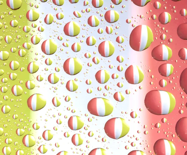 Colorful water drops — Stock Photo, Image