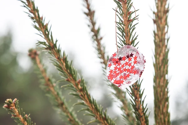 Ev yapımı Noel ağacı oyuncak — Stok fotoğraf