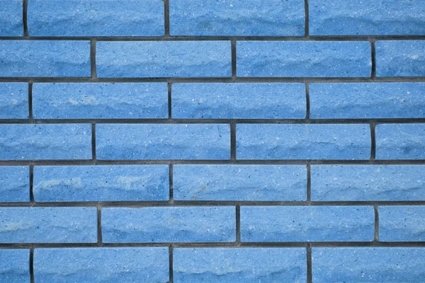 Blå tegelvägg — Stockfoto