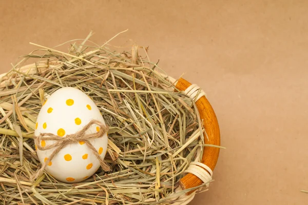 Huevo de Pascua de color con bowknot — Foto de Stock