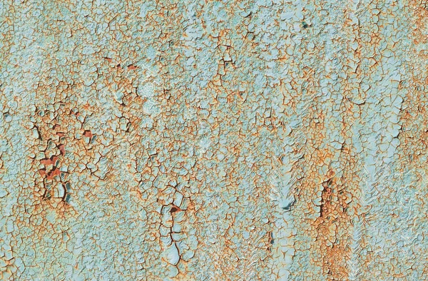 Texture of old green peeling paint — Stock Photo, Image